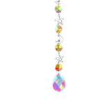 Maxbell Crystal Hanging Prisms Pendant with Chain Ornaments Sturdy Colorful Delicate A