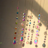 Maxbell Crystal Hanging Prisms Pendant with Chain Ornaments Sturdy Colorful Delicate B