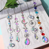 Maxbell Crystal Hanging Prisms Pendant with Chain Ornaments Sturdy Colorful Delicate B