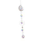 Maxbell Crystal Hanging Prisms Pendant with Chain Ornaments Sturdy Colorful Delicate B