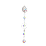 Maxbell Crystal Hanging Prisms Pendant with Chain Ornaments Sturdy Colorful Delicate B