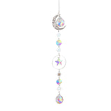 Maxbell Crystal Hanging Prisms Pendant with Chain Ornaments Sturdy Colorful Delicate B