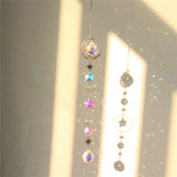 Maxbell Crystal Hanging Prisms Pendant with Chain Ornaments Sturdy Colorful Delicate B