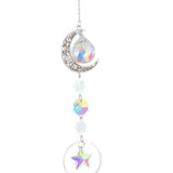 Maxbell Crystal Hanging Prisms Pendant with Chain Ornaments Sturdy Colorful Delicate B