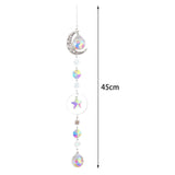Maxbell Crystal Hanging Prisms Pendant with Chain Ornaments Sturdy Colorful Delicate B