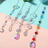 Maxbell Crystal Hanging Prisms Pendant with Chain Ornaments Sturdy Colorful Delicate B