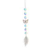 Maxbell Crystal Hanging Prisms Pendant with Chain Ornaments Sturdy Colorful Delicate C