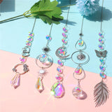 Maxbell Crystal Hanging Prisms Pendant with Chain Ornaments Sturdy Colorful Delicate C