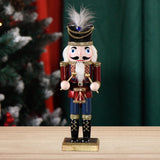 Maxbell 25cm Nutcracker Puppet Festive Decor Christmas for Shop Window Bedroom