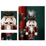 Maxbell 25cm Nutcracker Puppet Festive Decor Christmas for Shop Window Bedroom