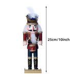 Maxbell 25cm Nutcracker Puppet Festive Decor Christmas for Shop Window Bedroom