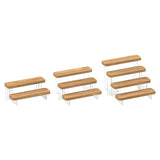 Maxbell Transparent Wood Display Stand Storage for Cosmetic Action Figure Dessert 2 Tiers
