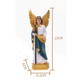 Maxbell Resin Angel Statue Virgin Mary Statue Crafts Religious for Desktop Decor
