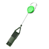 Maxbell Retractable Belt Keychain Holder Sleeve for Camping Events Green