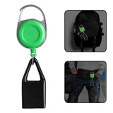 Maxbell Retractable Belt Keychain Holder Sleeve for Camping Events Green