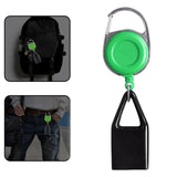 Maxbell Retractable Belt Keychain Holder Sleeve for Camping Events Green