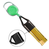 Maxbell Retractable Belt Keychain Holder Sleeve for Camping Events Green