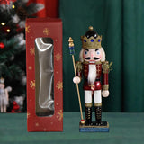 Maxbell Christmas Nutcracker Soldier Figure Puppet Toy Doll for Desktop Home Decor