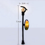 Maxbell 20x 1/100 Miniature Street Light Model Dollhouse Decoration DIY Projects Style D