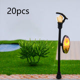 Maxbell 20x 1/100 Miniature Street Light Model Dollhouse Decoration DIY Projects Style D