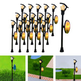 Maxbell 20x 1/100 Miniature Street Light Model Dollhouse Decoration DIY Projects Style D