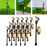 Maxbell 20x 1/100 Miniature Street Light Model Dollhouse Decoration DIY Projects Style D