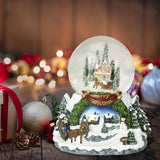 Maxbell Resin Christmas Snow Ball Decoration Scene Layout for Fireplace Home Decor