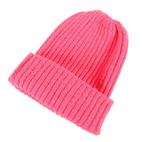 Maxbell hat Slouchy Warm One Size Lightweight Skull Cap for women Rose Red