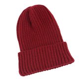 Maxbell hat Slouchy Warm One Size Lightweight Skull Cap for women Dark Red