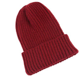 Maxbell hat Slouchy Warm One Size Lightweight Skull Cap for women Dark Red