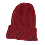 Maxbell hat Slouchy Warm One Size Lightweight Skull Cap for women Dark Red