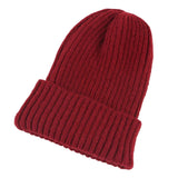 Maxbell hat Slouchy Warm One Size Lightweight Skull Cap for women Dark Red