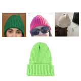 Maxbell hat Slouchy Warm One Size Lightweight Skull Cap for women Bright Green