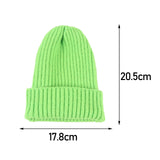 Maxbell hat Slouchy Warm One Size Lightweight Skull Cap for women Bright Green