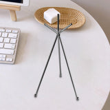 Maxbell Glass Ball Stand Holder Home Decor Sphere Stand for Office Tabletop Gifts Large Argent