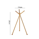 Maxbell Glass Ball Stand Holder Home Decor Sphere Stand for Office Tabletop Gifts Small Aureate