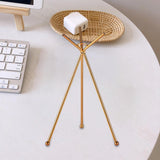 Maxbell Glass Ball Stand Holder Home Decor Sphere Stand for Office Tabletop Gifts Small Aureate