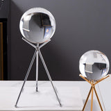 Maxbell Glass Ball Stand Holder Home Decor Sphere Stand for Office Tabletop Gifts Small Aureate