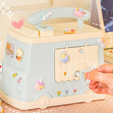 Maxbell Money Saving Bank Storage Box Saving Box for Home Birthday Gifts Decor Blue