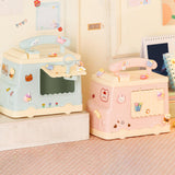 Maxbell Money Saving Bank Storage Box Saving Box for Home Birthday Gifts Decor Blue