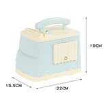 Maxbell Money Saving Bank Storage Box Saving Box for Home Birthday Gifts Decor Blue