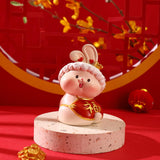 Maxbell Resin Rabbit Statue Car Dashboard Chinese New Year for Easter Decor Ornament Style A