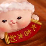 Maxbell Resin Rabbit Statue Car Dashboard Chinese New Year for Easter Decor Ornament Style B