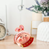 Maxbell Resin Rabbit Statue Car Dashboard Chinese New Year for Easter Decor Ornament Style B