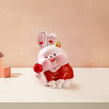 Maxbell Resin Rabbit Statue Car Dashboard Chinese New Year for Easter Decor Ornament Style C