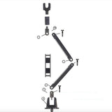 Maxbell Action Figure Stand for 1/100 Action Figures Action Figure Accessories Black