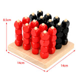 Maxbell Game Chess Toys Memory Chess Game Wooden Strategy Game for Kids Boy Girls