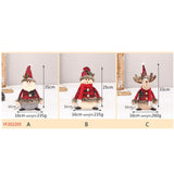 Maxbell Plush Christmas Sitting Ornament Reindeer Figurine Home Decor for Party Snowman