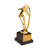 Maxbell Plastic Golden Award Trophies Trophy Cup Black Base for Celebrations Soccer 20.5cm Tall