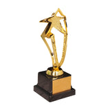 Maxbell Plastic Golden Award Trophies Trophy Cup Black Base for Celebrations Soccer 27.5cm Tall